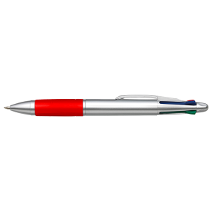4 Colour Ballpoint Pen with Rubber Grip