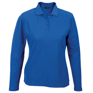 175g Pique Knit Long Sleeve Golfer Ladies