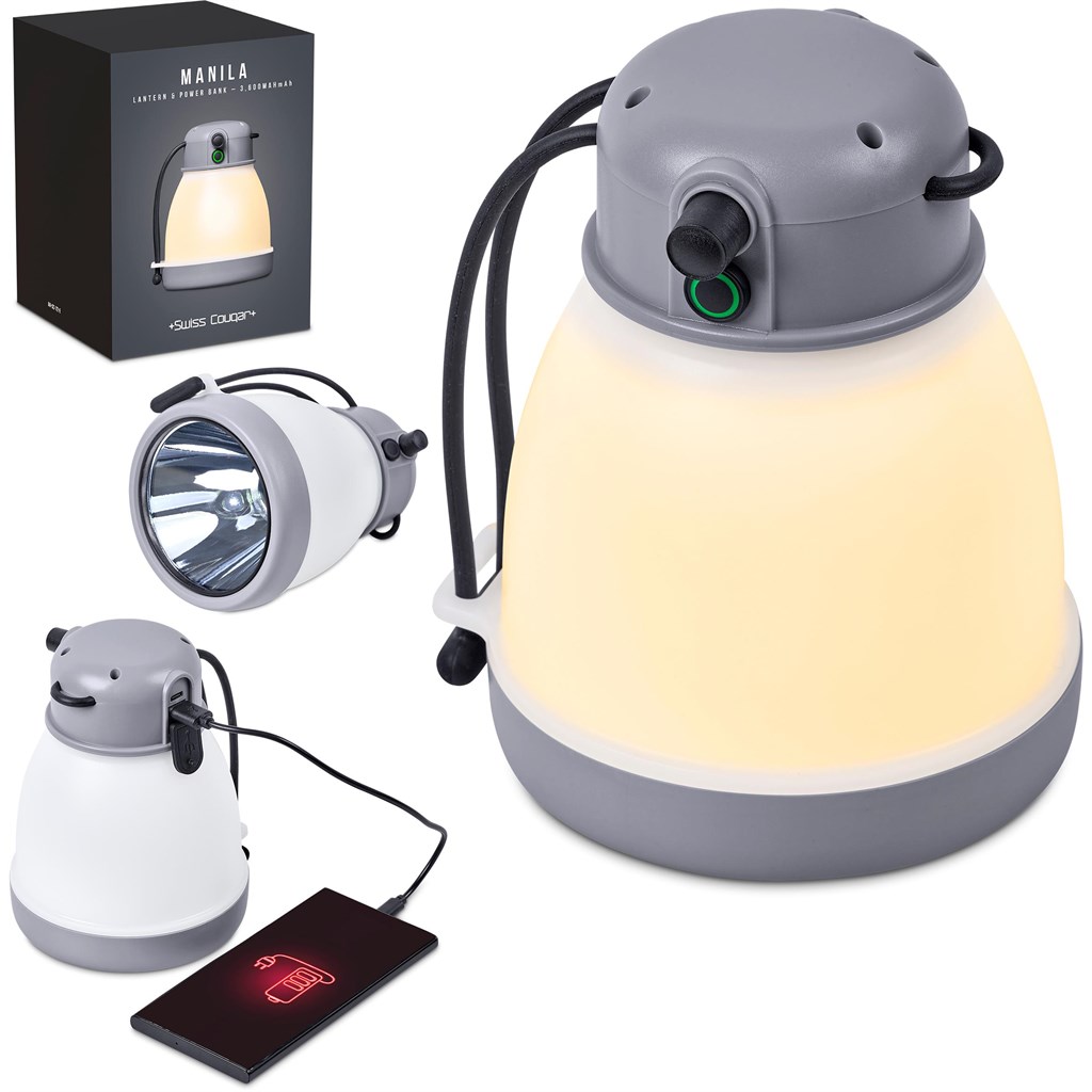 Swiss Cougar Manila Lantern & Power Bank - 3,600mAh - Image 7