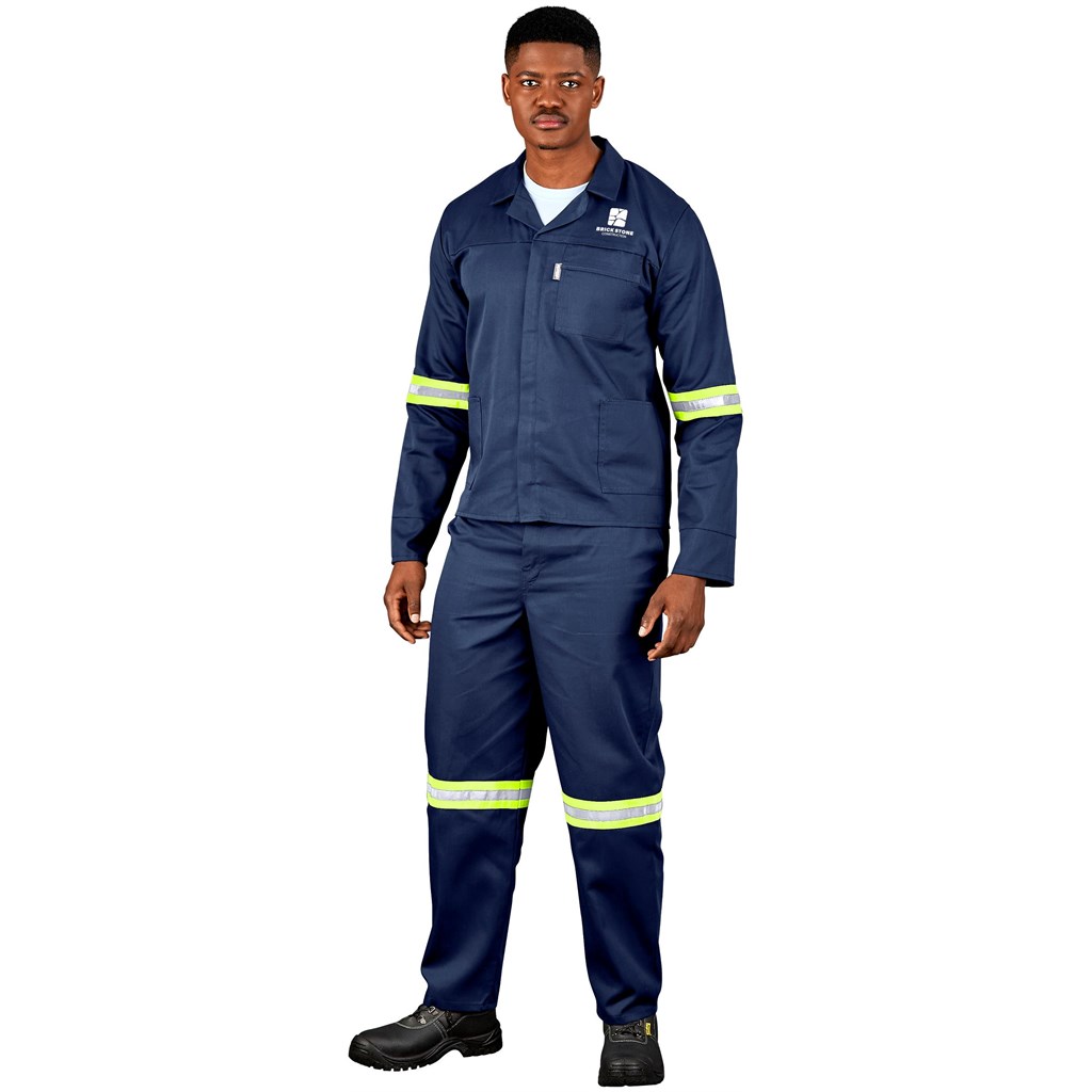 Site Premium Polycotton Jacket - Reflective Arms - Yellow Tape - Image 9