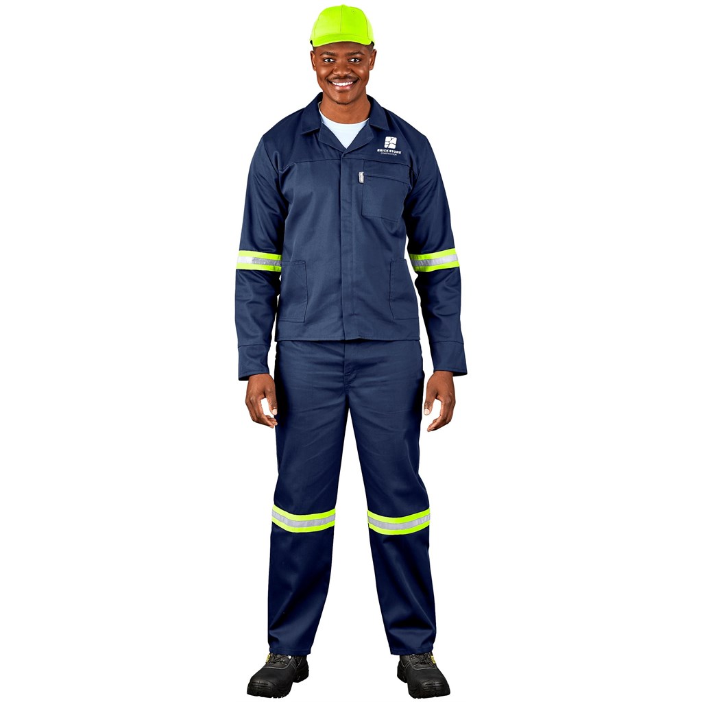 Site Premium Polycotton Jacket - Reflective Arms - Yellow Tape - Image 7