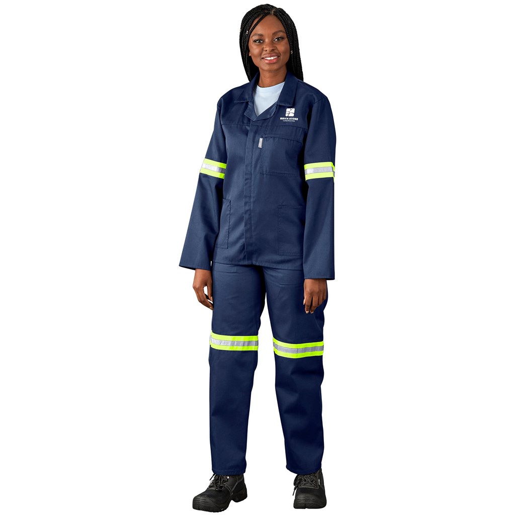 Site Premium Polycotton Jacket - Reflective Arms - Yellow Tape - Image 8