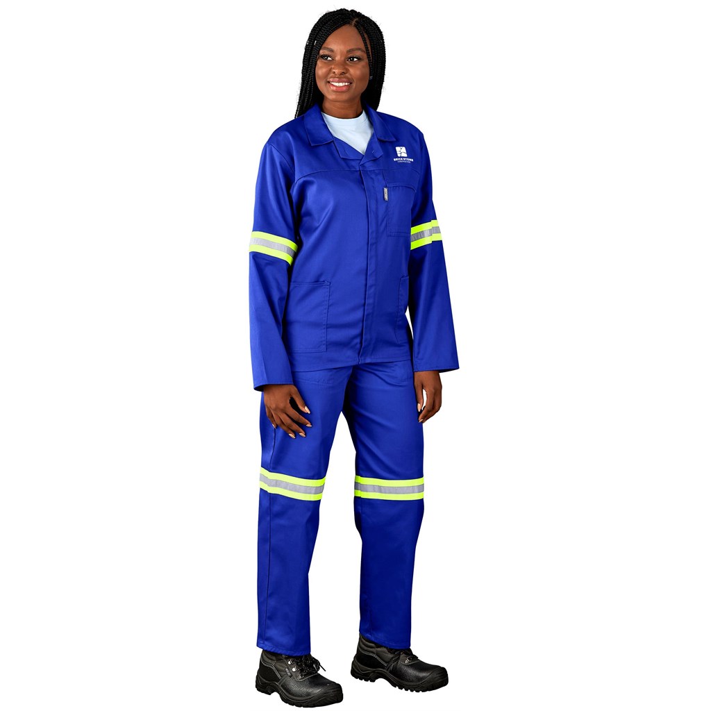 Site Premium Polycotton Jacket - Reflective Arms - Yellow Tape - Image 4