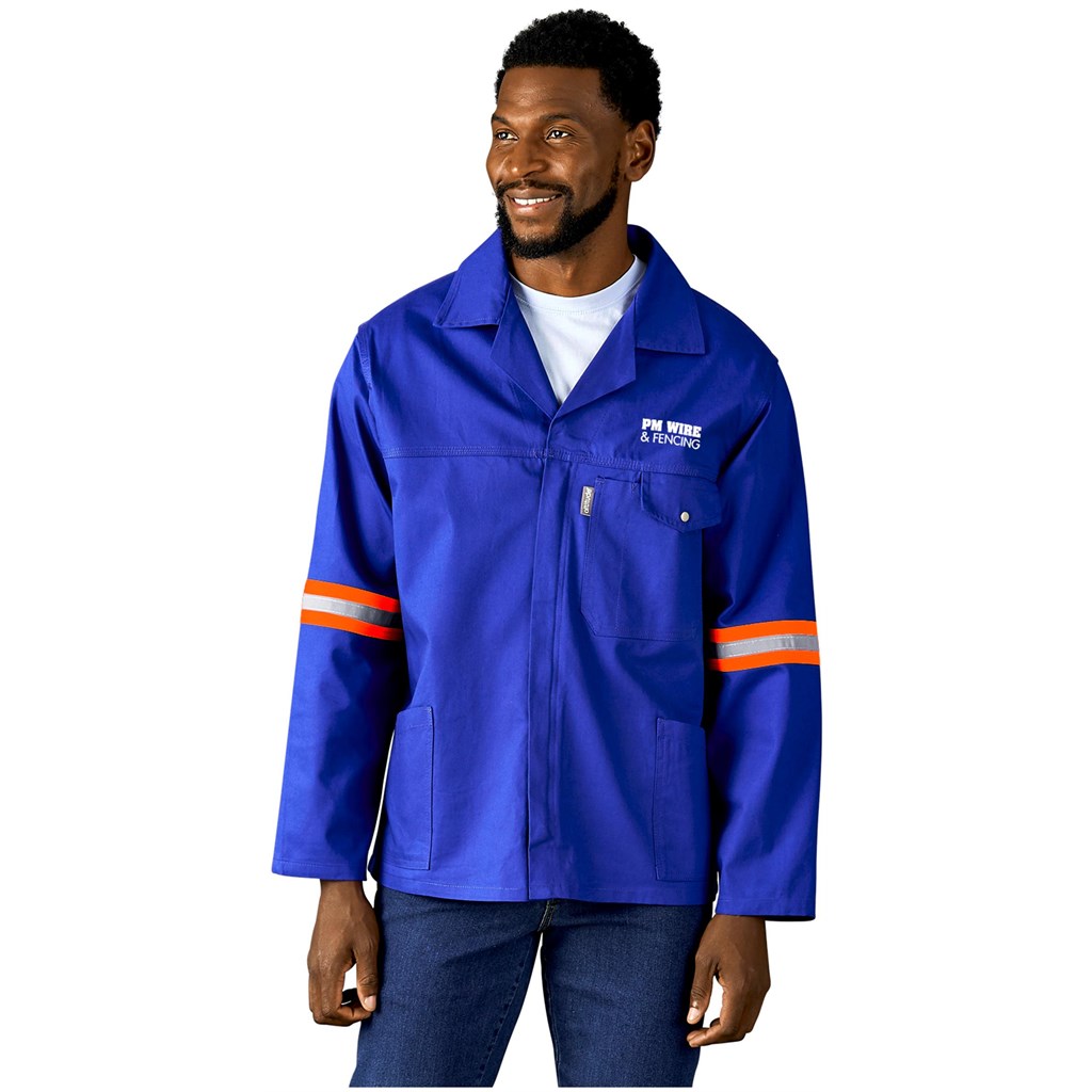 Artisan Premium 100% Cotton Jacket - Reflective Arms & Back - Orange Tape - Image 10