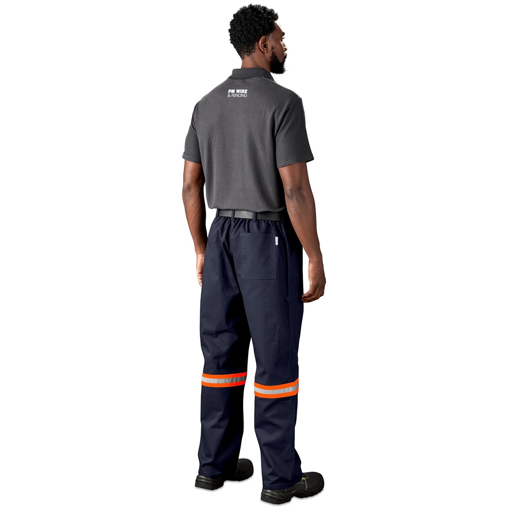 Artisan Premium 100% Cotton Pants - Reflective Legs - Orange Tape - Image 4