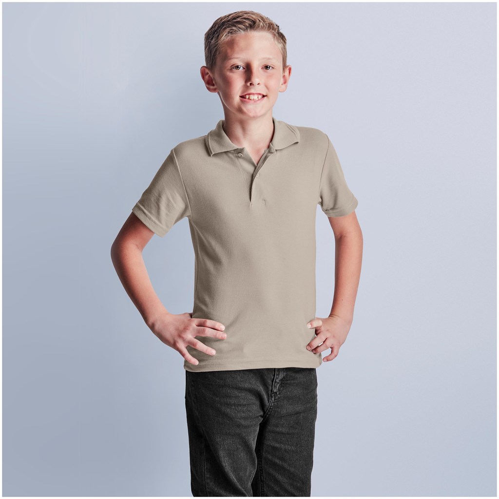 Kids Basic Pique Golf Shirt - Image 4
