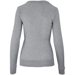 Ladies Long Sleeve Peru V-Neck Jersey - Grey