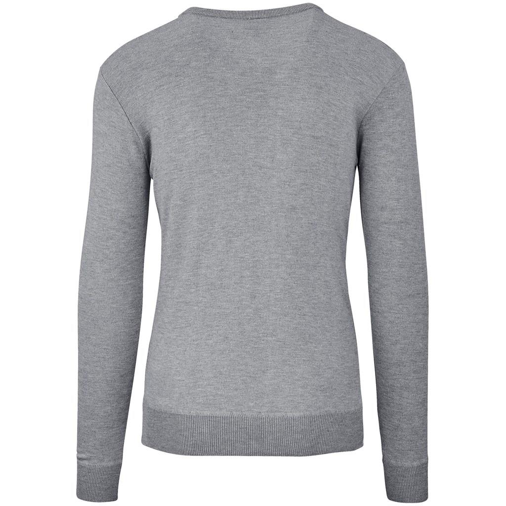Mens Long Sleeve Peru V-Neck Jersey - Grey - Image 3