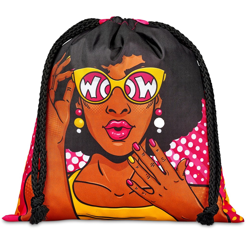 Hoppla Indian Midi Polyester Drawstring Pouch - Image 3