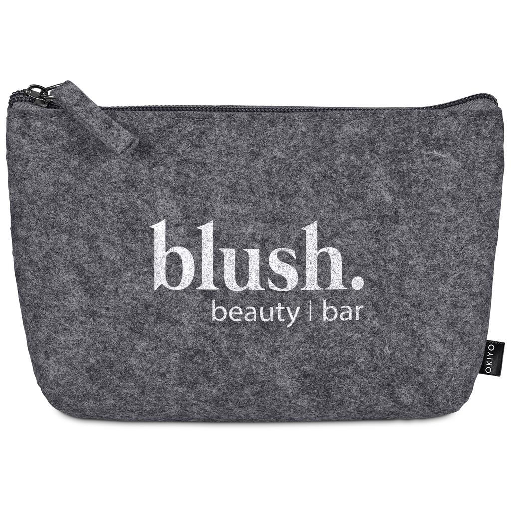 Okiyo Kesho Recycled PET Felt Mini Cosmetic Bag - Image 10