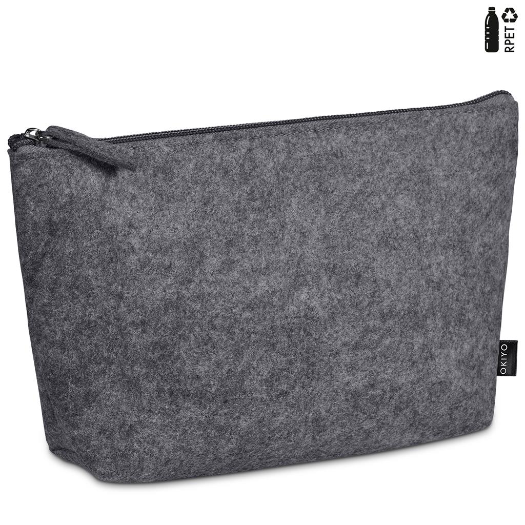 Okiyo Kesho Recycled PET Felt Mini Cosmetic Bag - Image 4