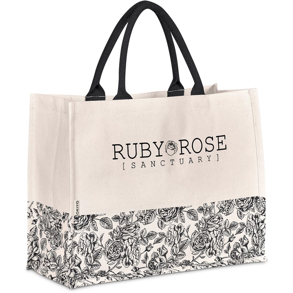 Okiyo Hana Printed Cotton Tote - Image 3
