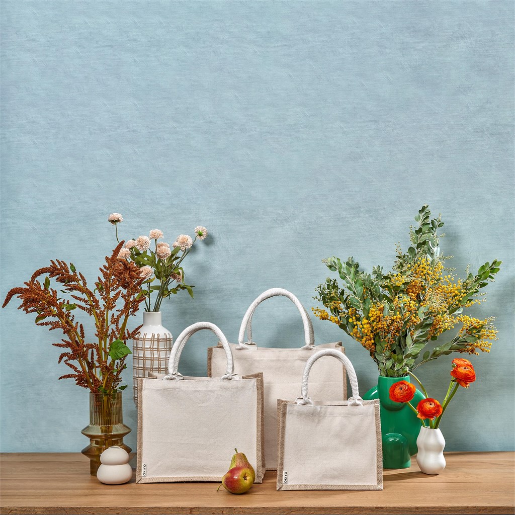 Okiyo Chinsai Maxi Jute & Cotton Tote - Image 6