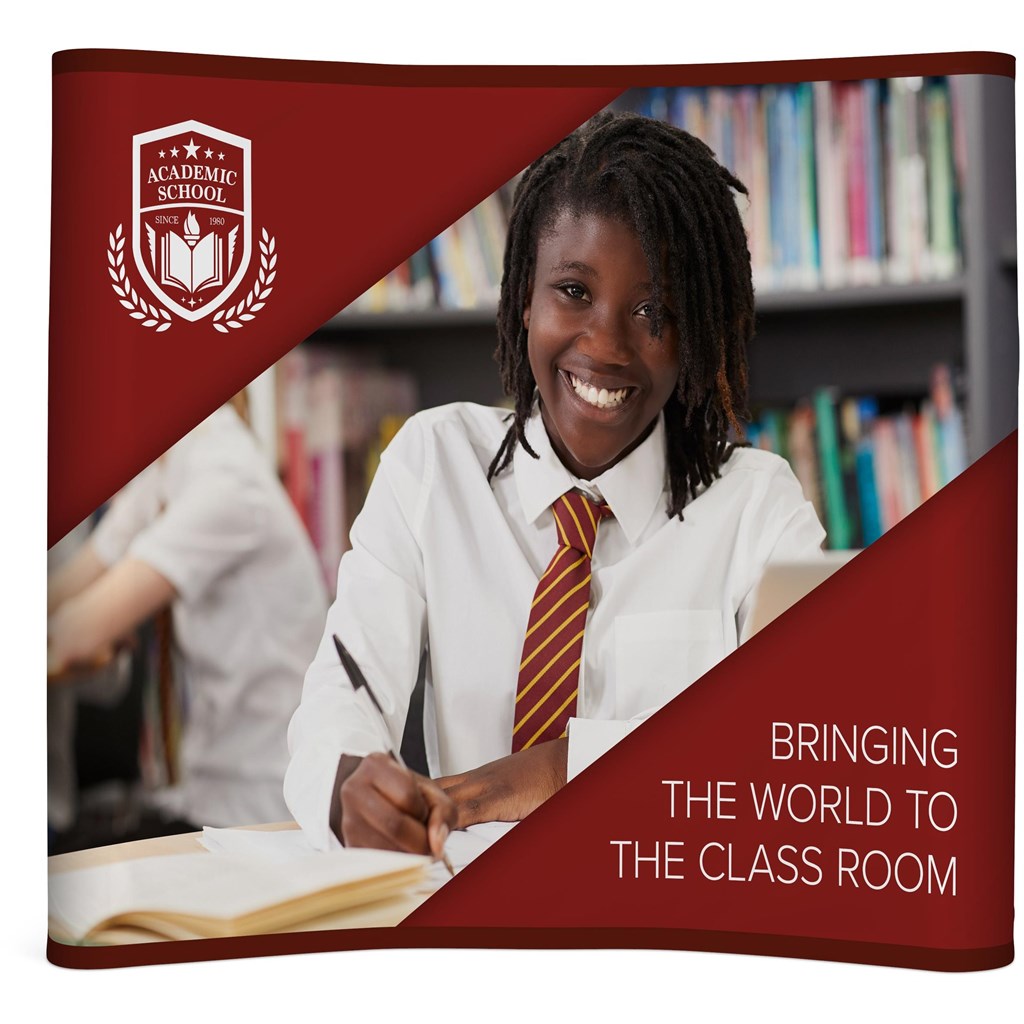 Legend Curved Banner Wall with Wings 2.15m x 2.25m - Image 10