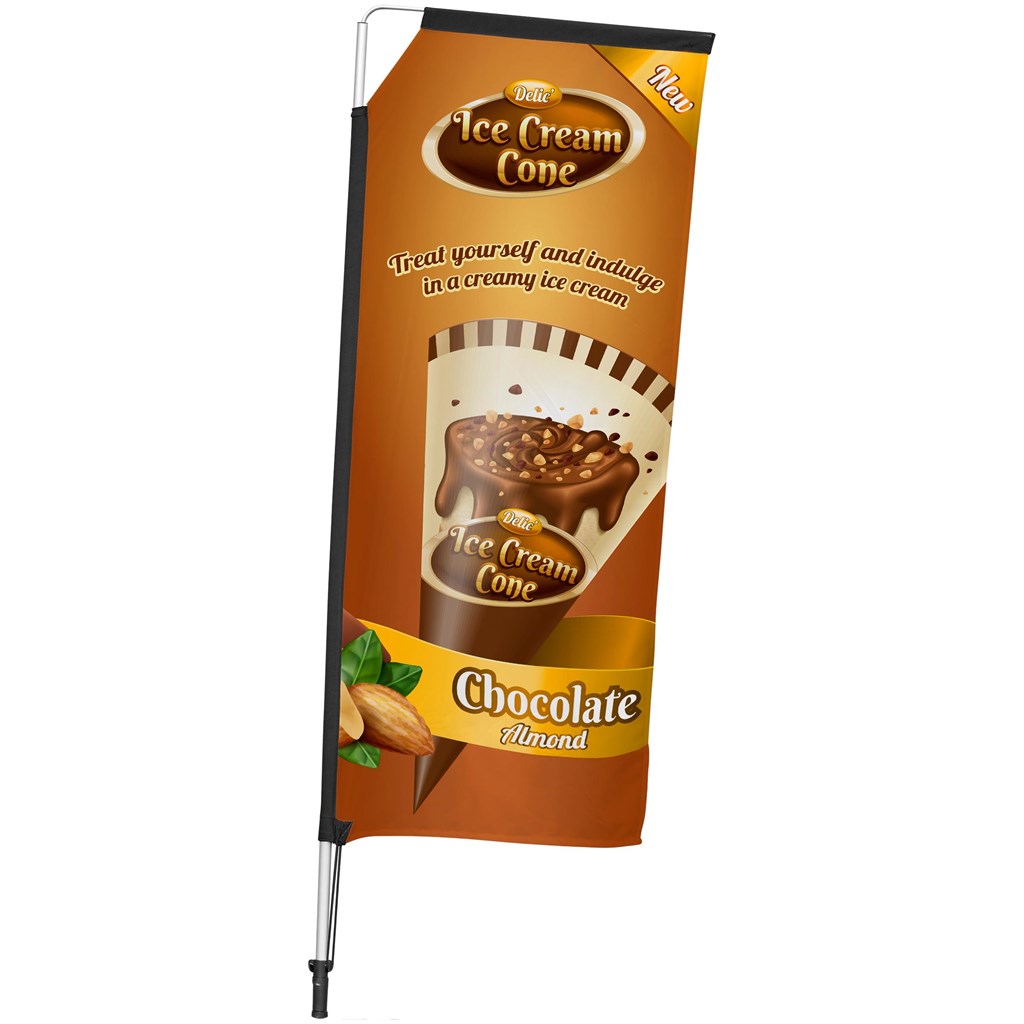 Legend 2M Sublimated Telescopic Double-Sided Flying Banner - 1 complete unit - Image 5