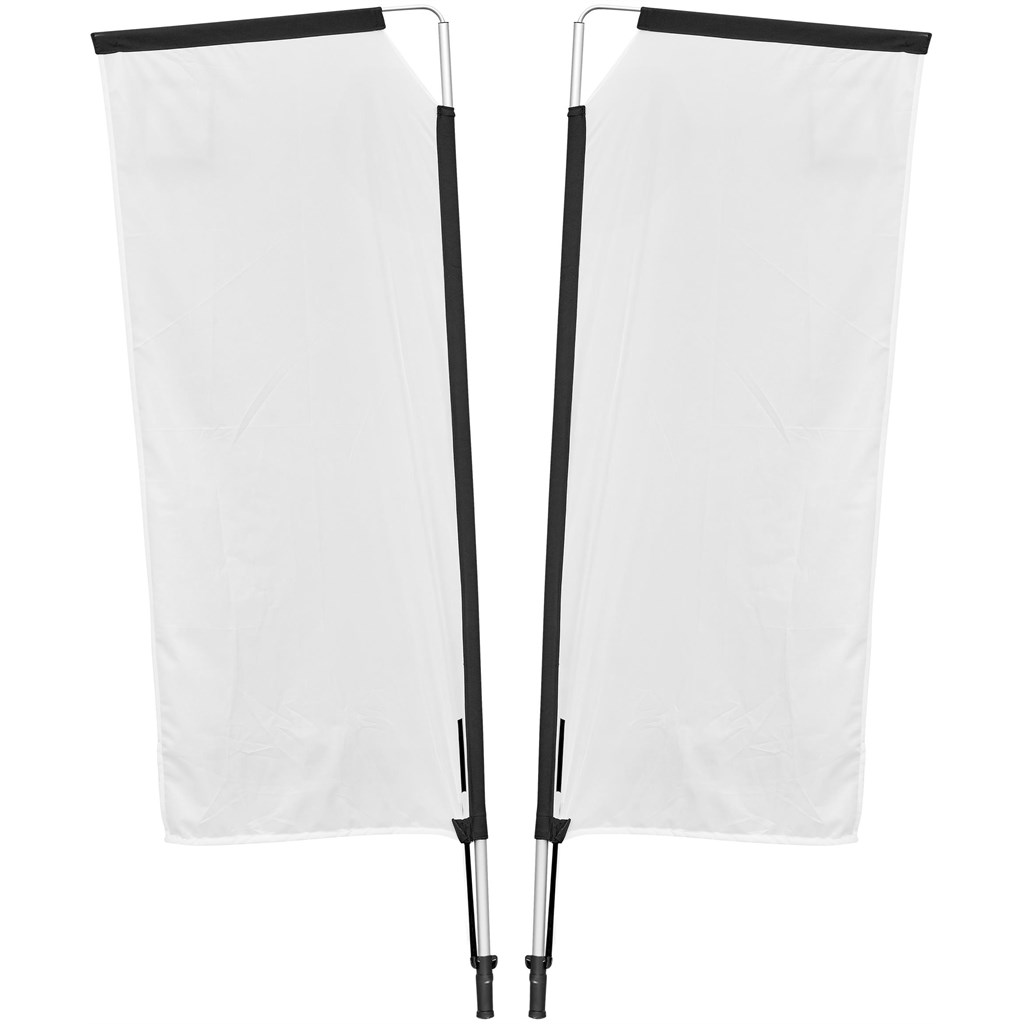 Legend 2M Sublimated Telescopic Double-Sided Flying Banner - 1 complete unit - Image 4