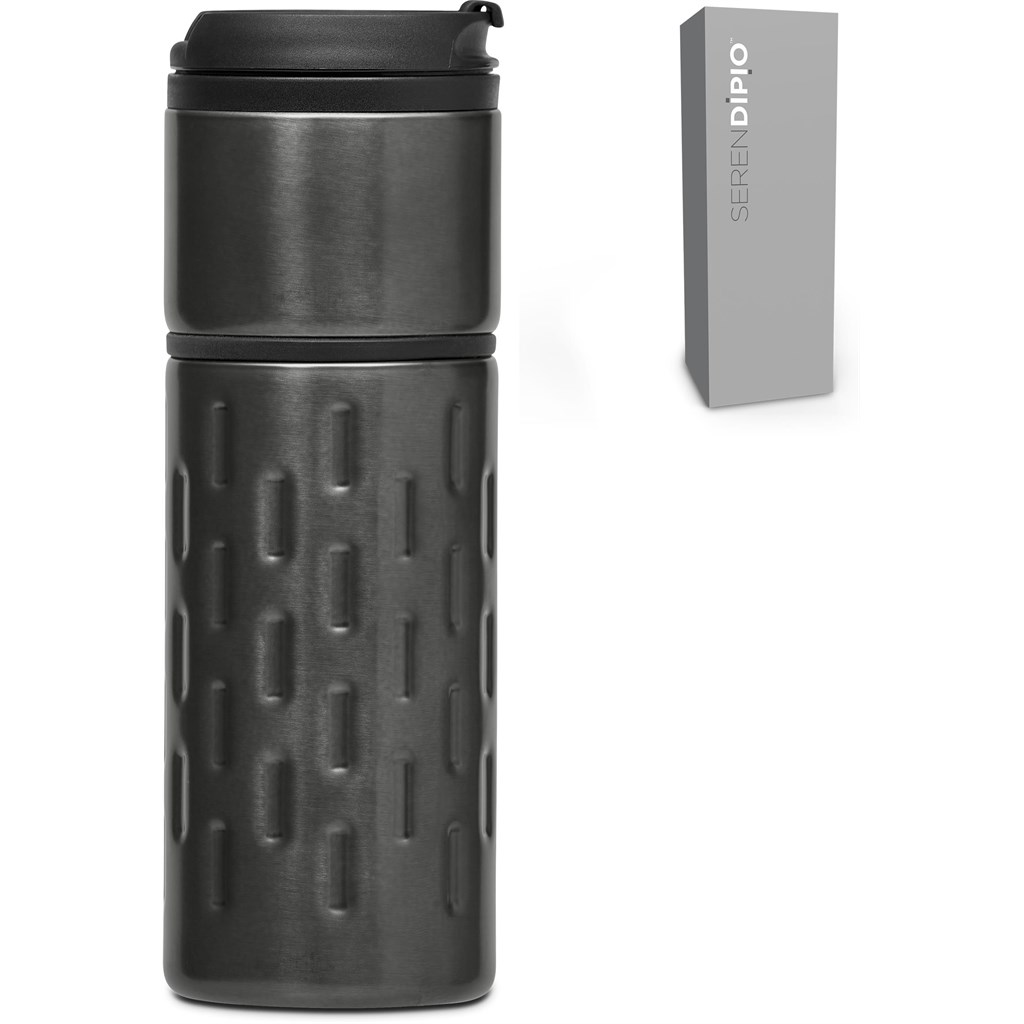 Serendipio Binary Stainless Steel & Plastic Double-Wall Tumbler - 450ml - Image 3