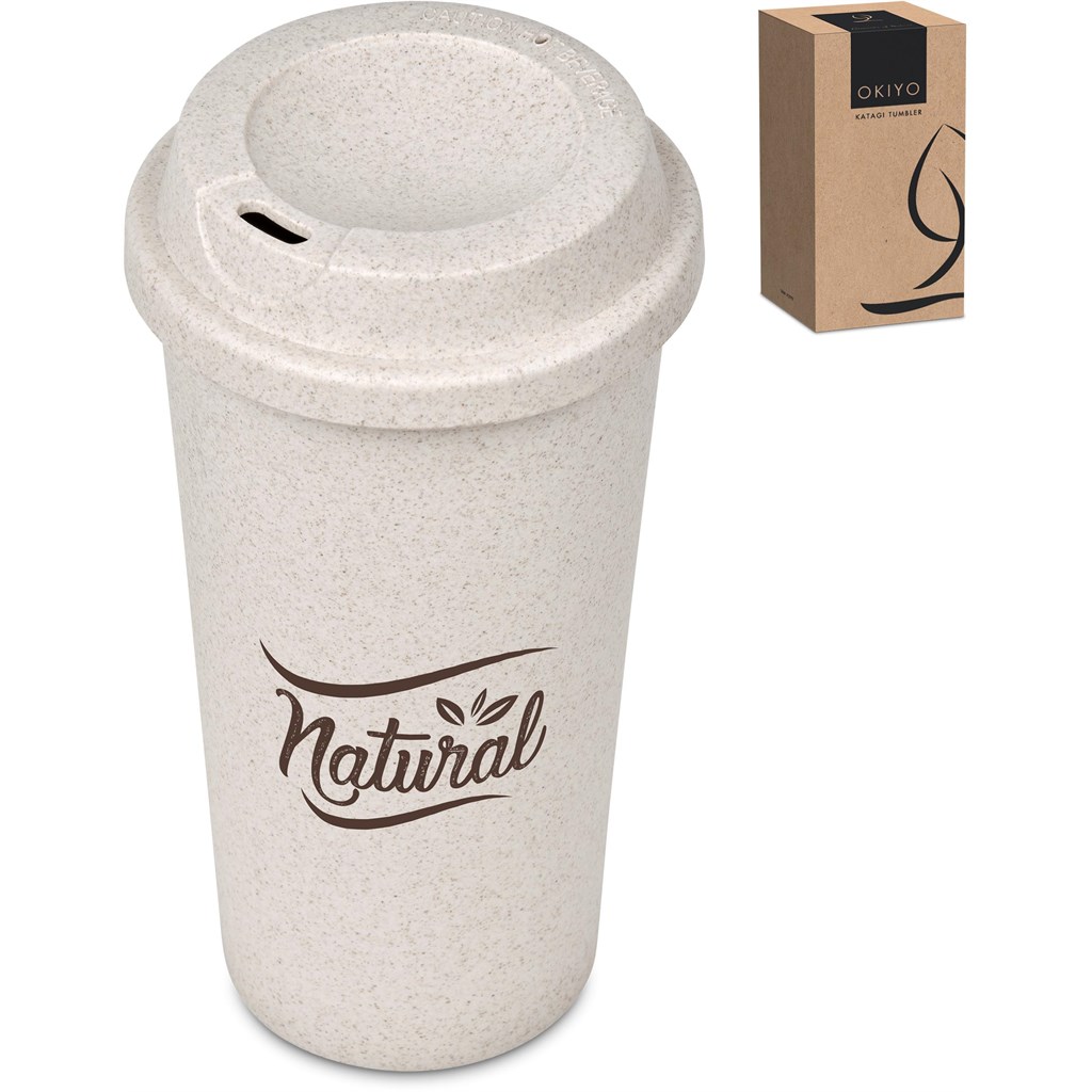 Okiyo Katagi Wheat Straw Double-Wall Tumbler – 450ml - Image 3