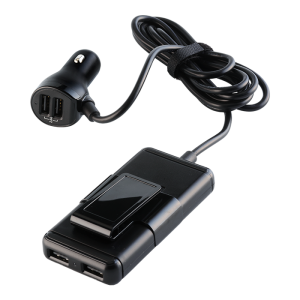 Car Charger with USB Hub