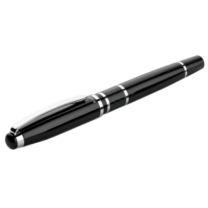 Brass Rollerball Pen with Carbon Fibre Trim