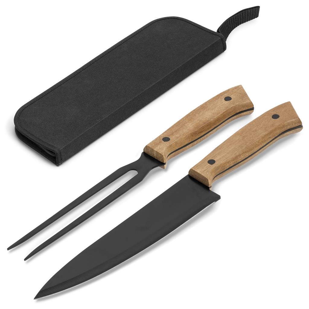 US Basic Butcher's Block Carving Set - Image 5