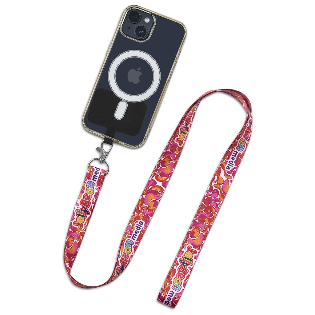 Altitude Turaco Double-Sided Sublimated Satin Crossbody Phone Strap - Image 6