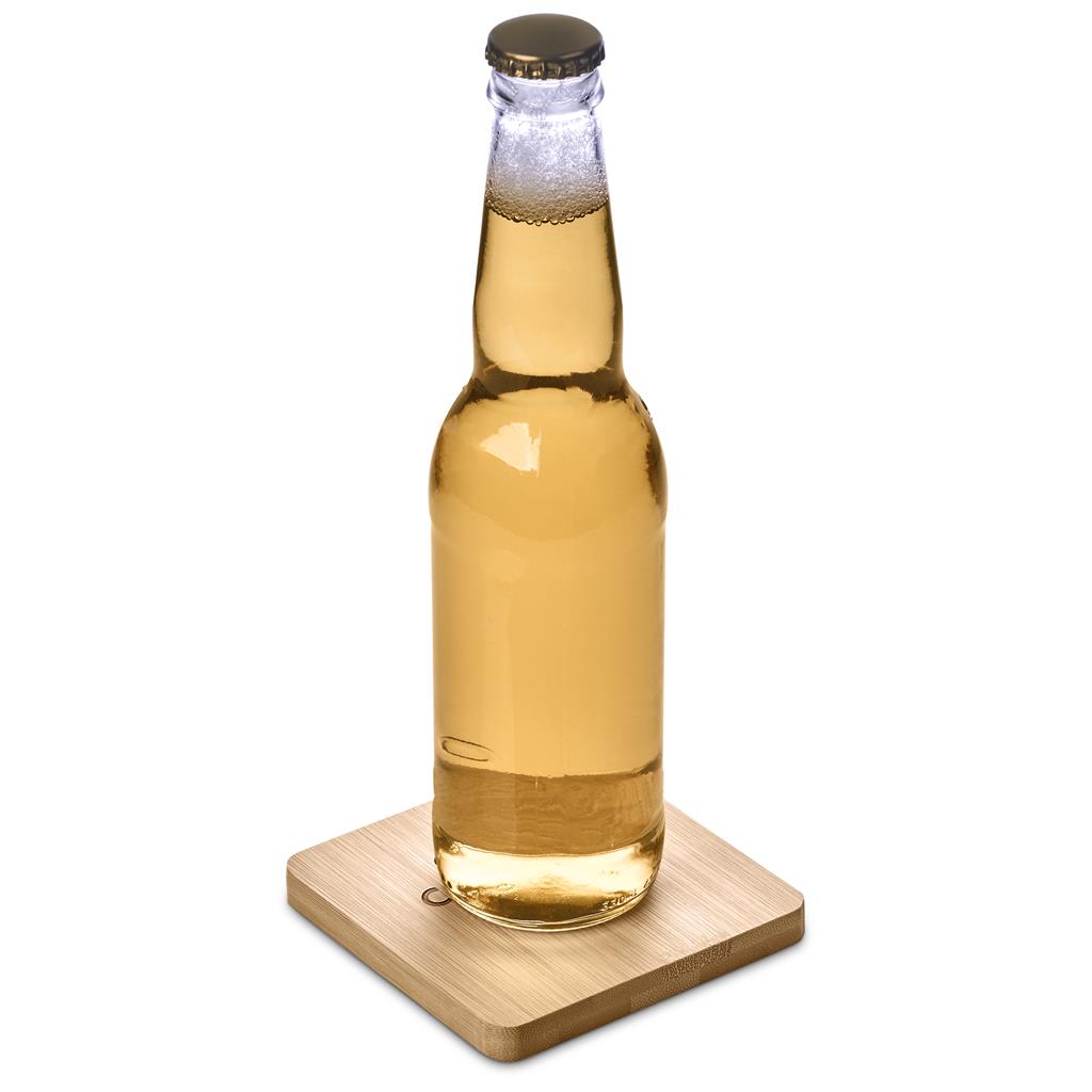 Altitude Drifter Bamboo Bottle Opener Coaster - Image 5