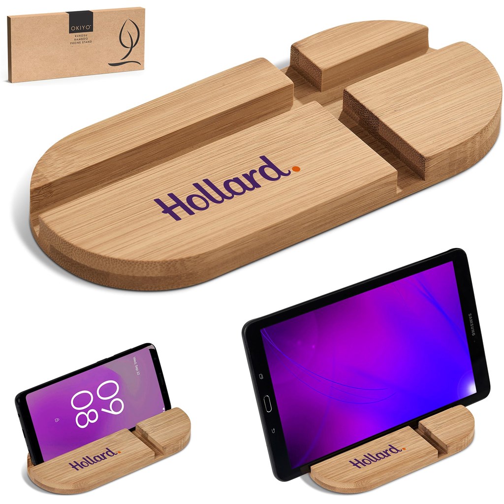 Okiyo Kurosu Bamboo Phone Stand - Image 26