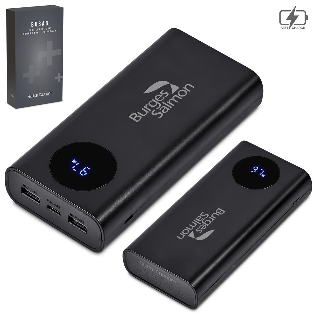 Swiss Cougar Busan Fast Charge 20W Power Bank - 20,000mAh - Image 5