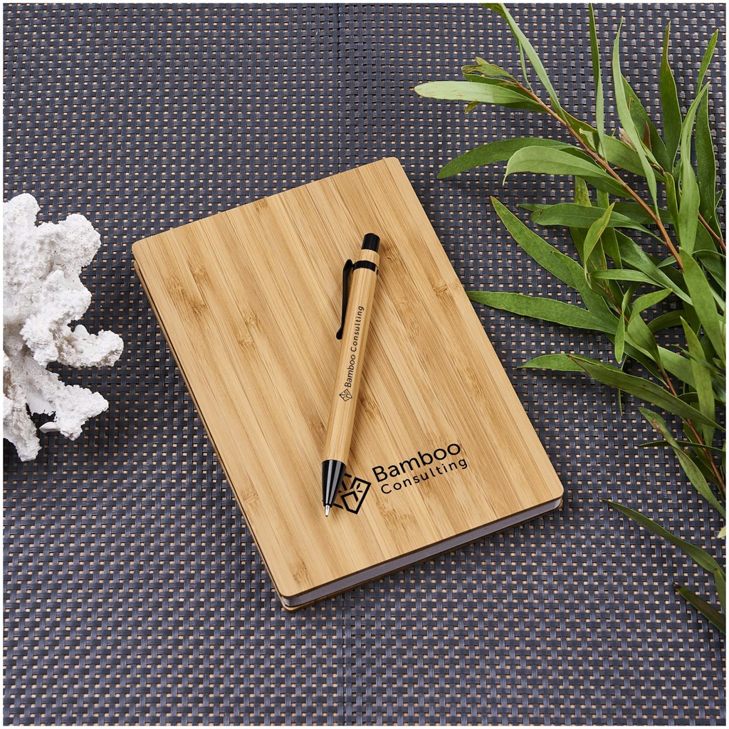 Okiyo Yahari Bamboo Notebook & Pen Set - Image 7