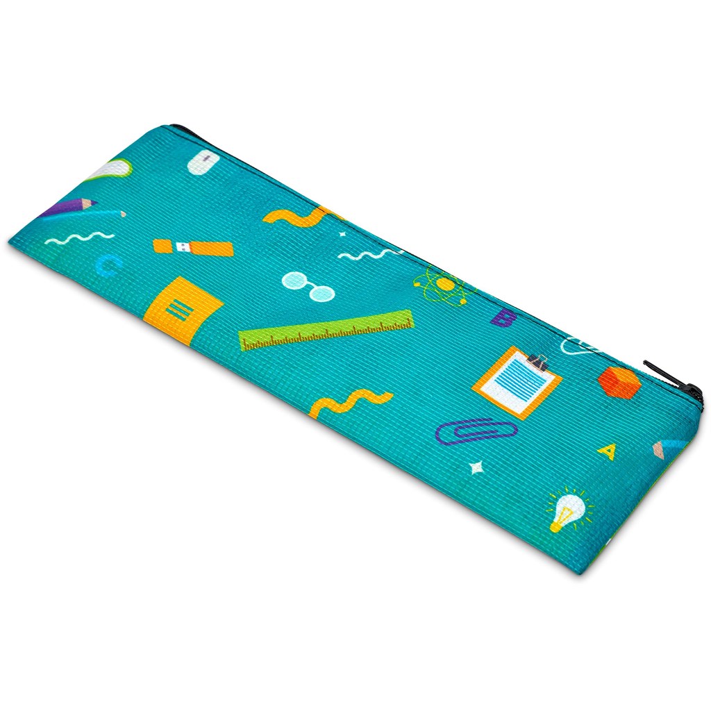 Pre-Printed Sample Hoppla Parker Recycled PET Stitch-Bond Pencil Case - Image 5