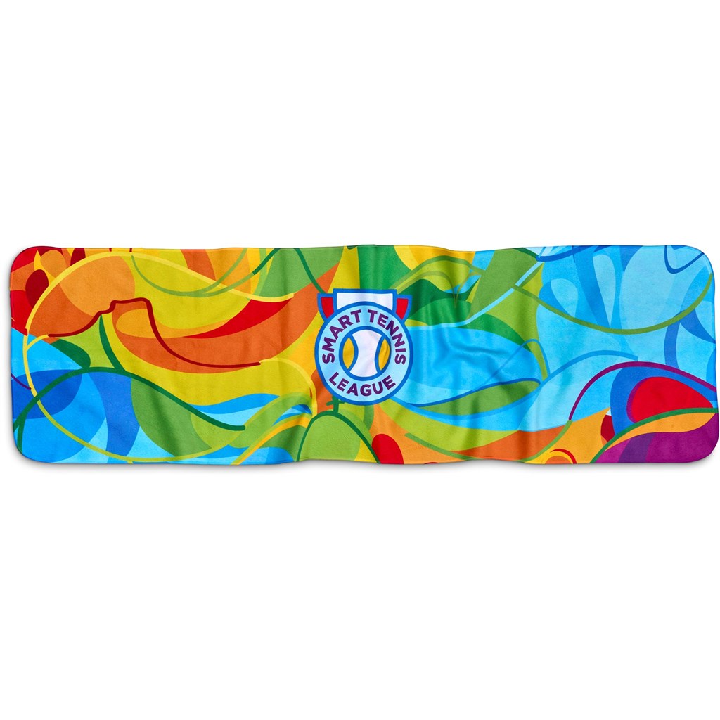 Pre-Printed Sample Hoppla Relay Sports Towel - Double-Sided Branding - Image 3