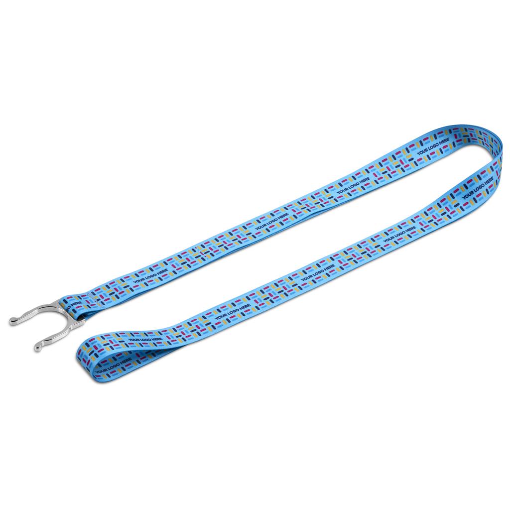 Altitude Aqua Double-Sided Crossbody Bottle Lanyard - Sample - Image 3