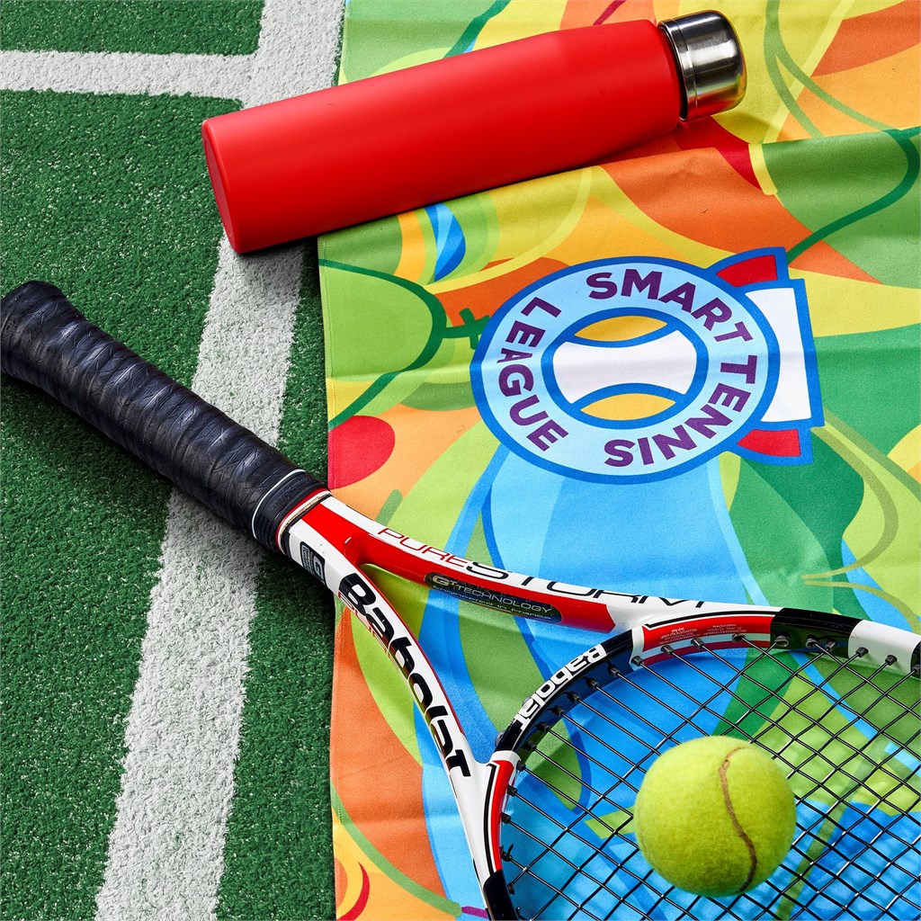 Pre-Production Sample Hoppla Relay Sports Towel - Double-Sided Branding