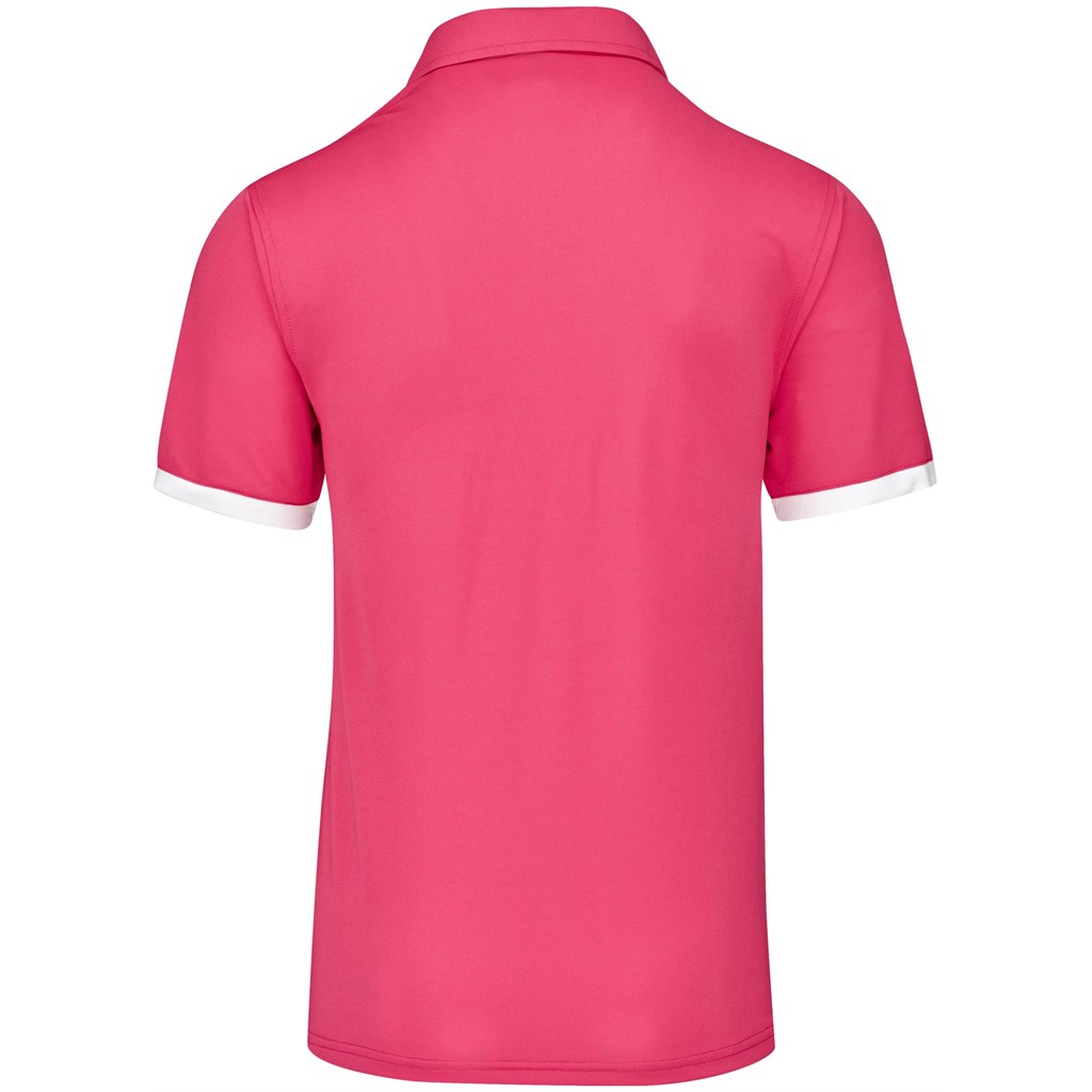 Mens Contest Golf Shirt - Pink - Image 5