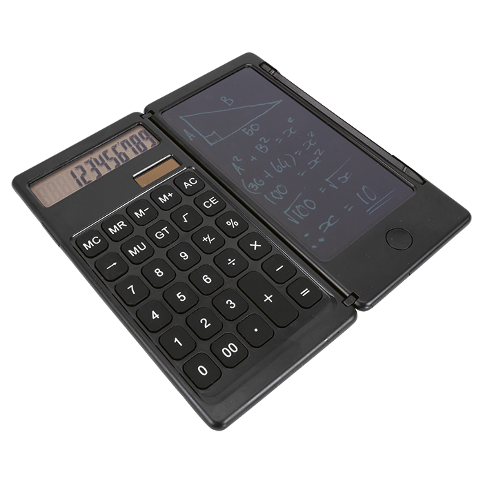 Foldable Calculator With Lcd Writing Pad And Pen